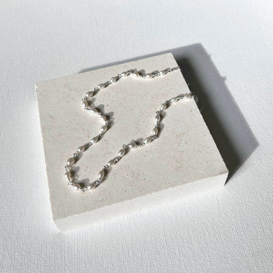 Perla Necklace - Silver