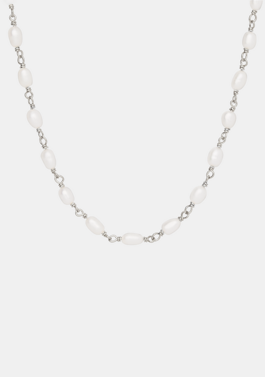 Perla Necklace - Silver