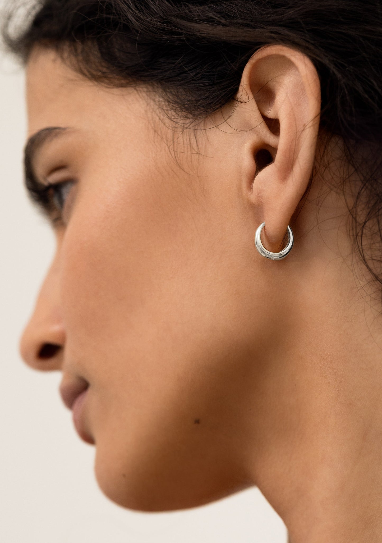 Positano Mini Hoops - Silver