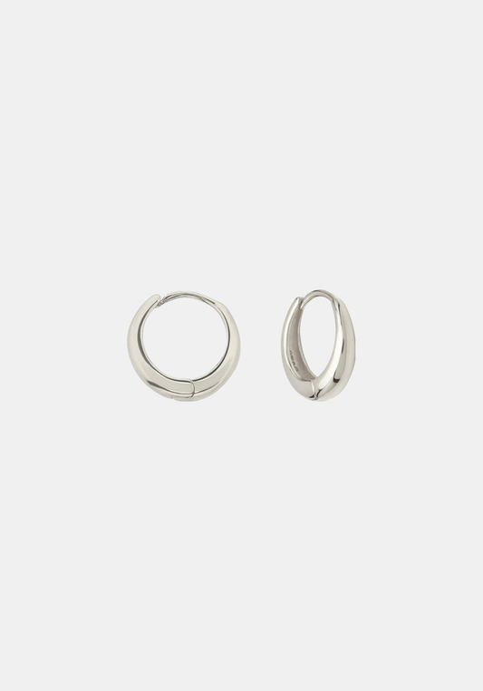 Positano Mini Hoops - Silver