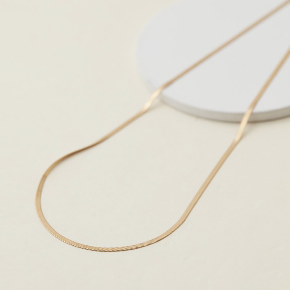 Sphinx 2mm Snake Chain Necklace - Gold