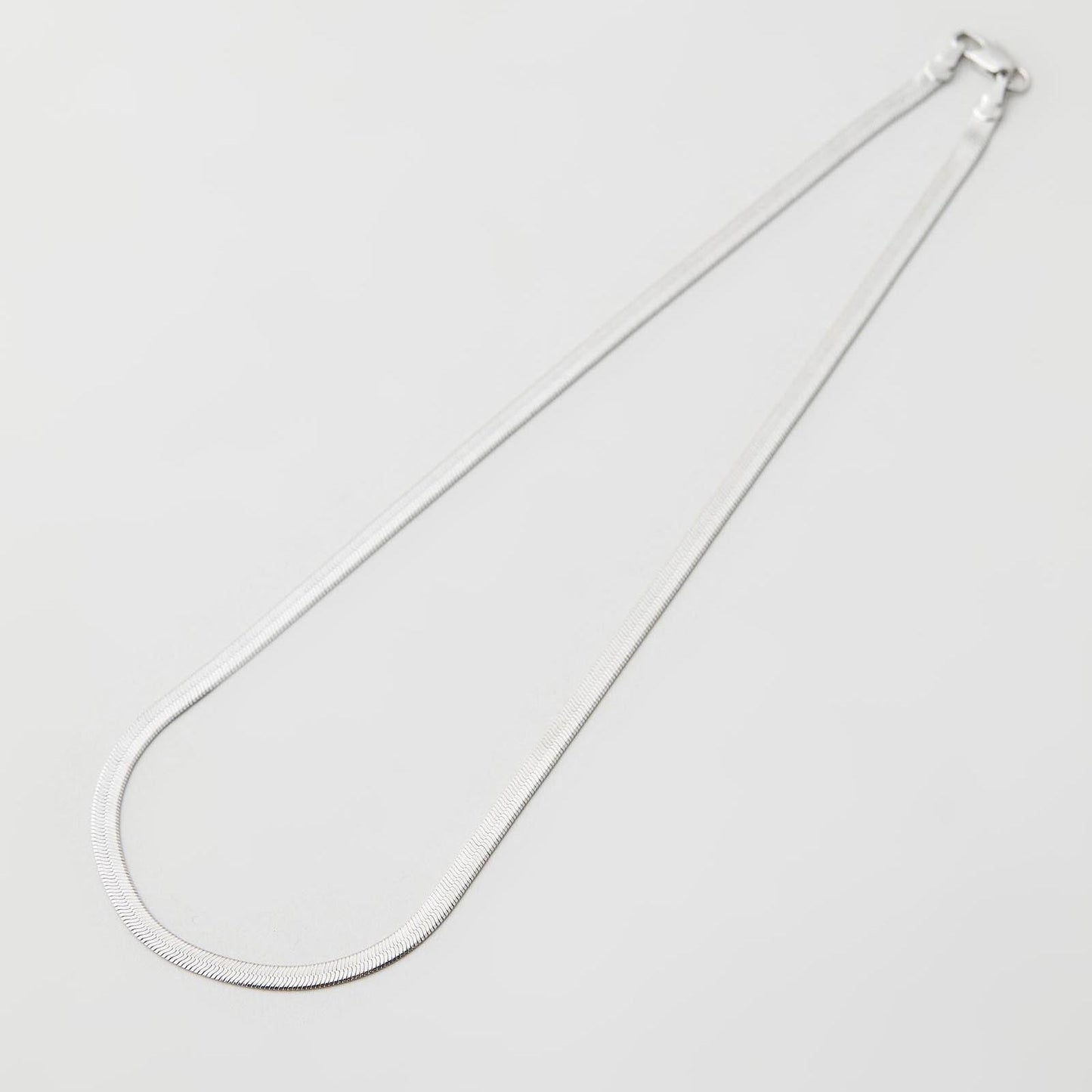 Sphinx 3mm Snake Chain Necklace - Silver