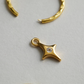 Starburst Mini Hoops - Gold