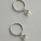 Starburst Mini Hoops - Silver