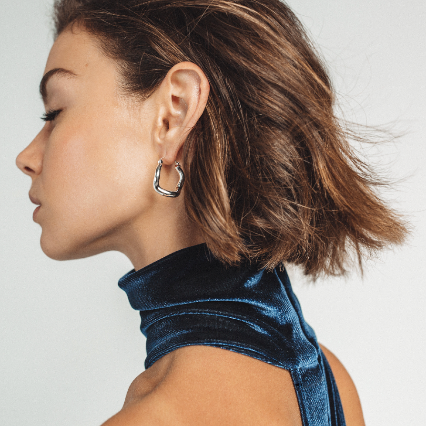 Wabi Sabi Hoops - Silver