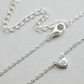 Mini Heart Necklace - Silver