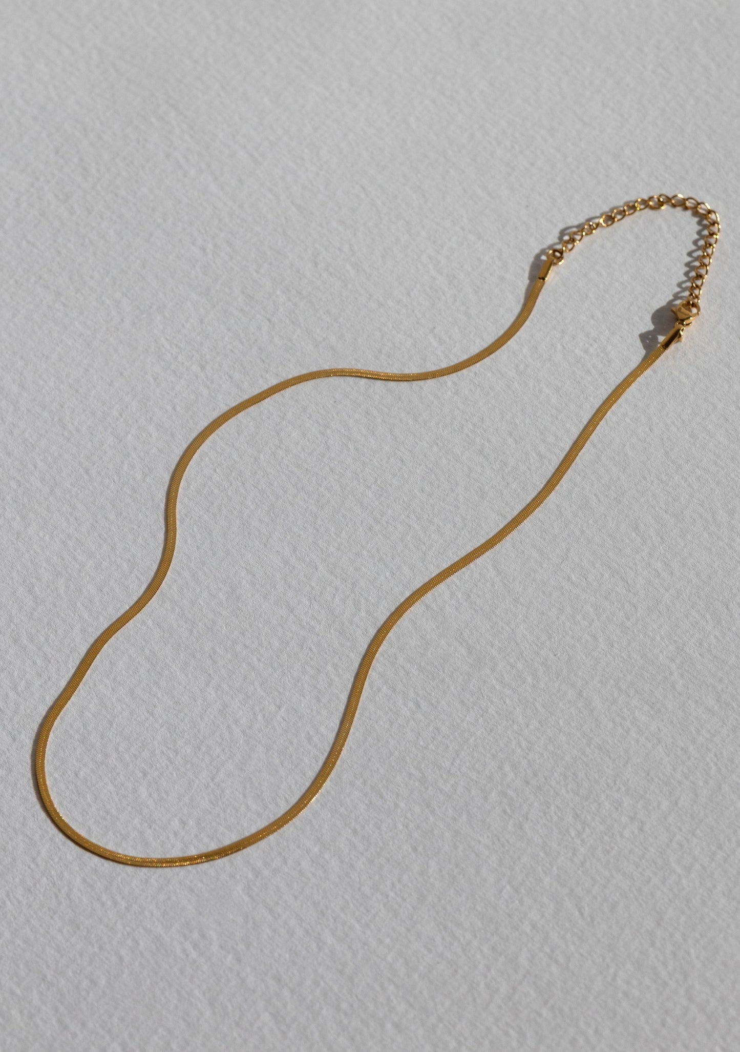 Sphinx 2mm Snake Chain Necklace - Gold