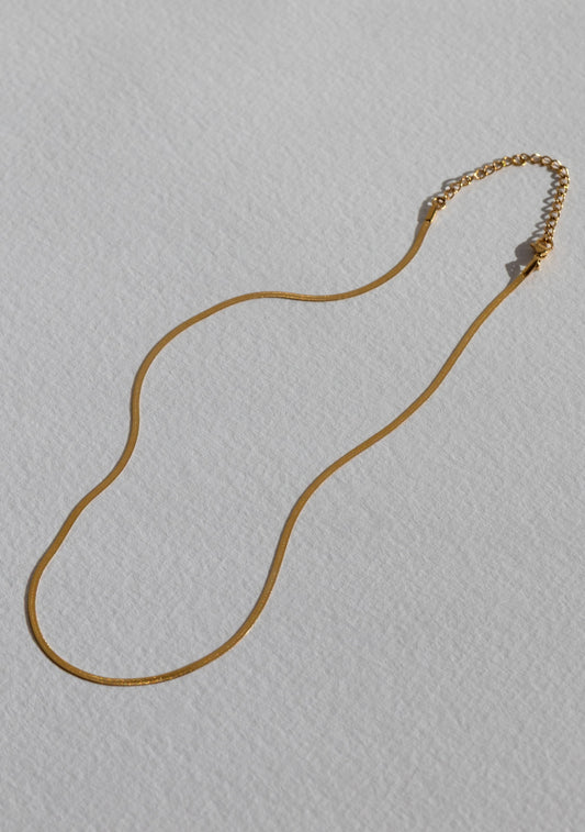 Sphinx 2mm Snake Chain Necklace - Gold