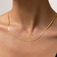 Sphinx 2mm Snake Chain Necklace - Gold