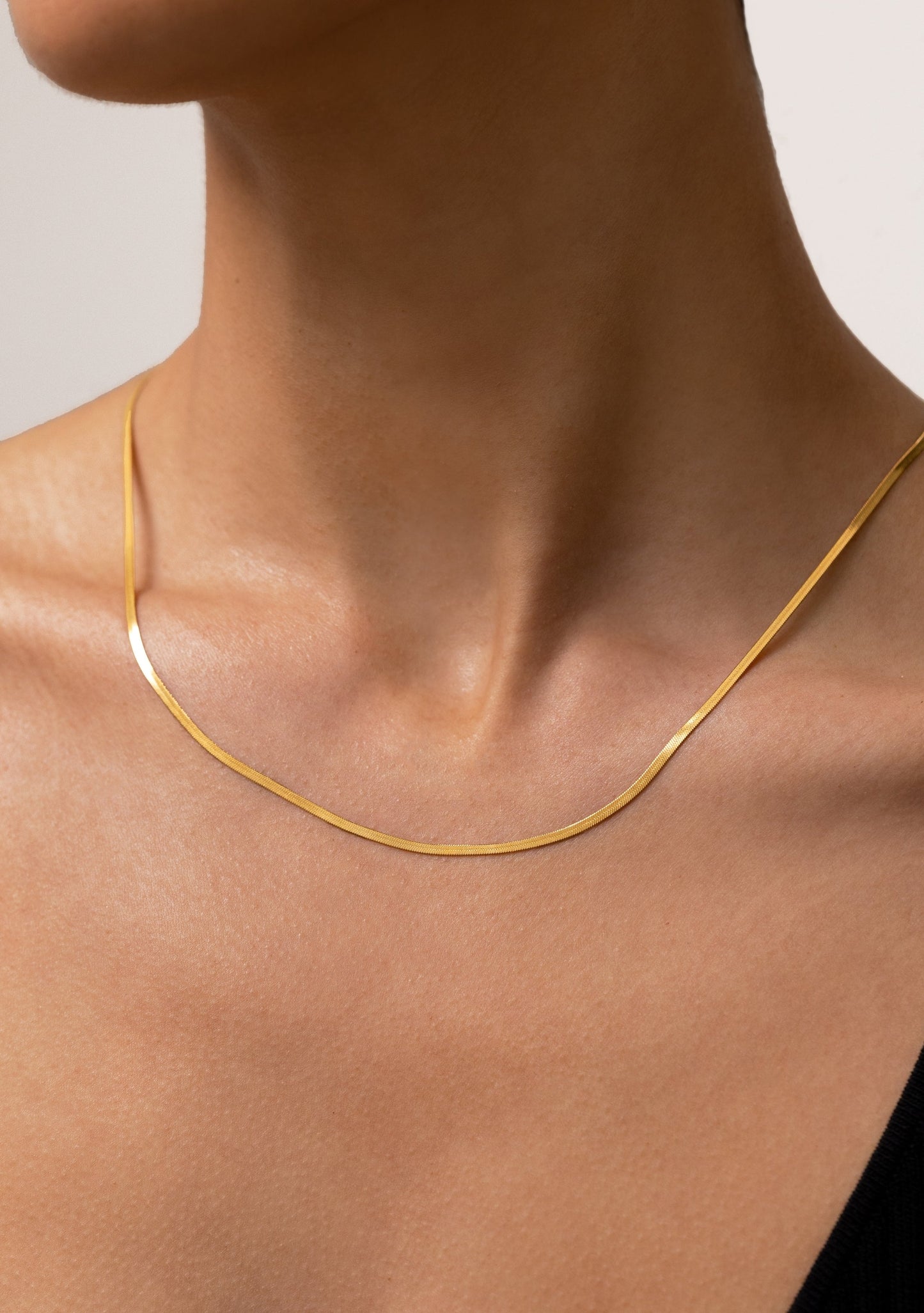 Sphinx 2mm Snake Chain Necklace - Gold