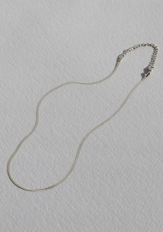 Sphinx 2mm Snake Chain Necklace - Silver