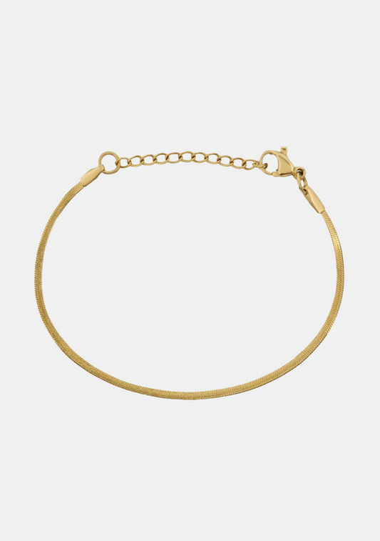 Sphinx 2mm Snake Chain Bracelet - Gold
