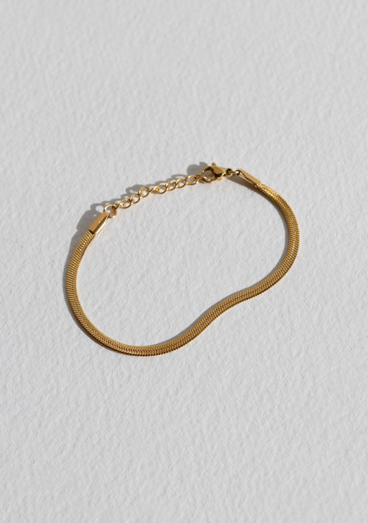 Sphinx 3mm Snake Chain Bracelet - Gold