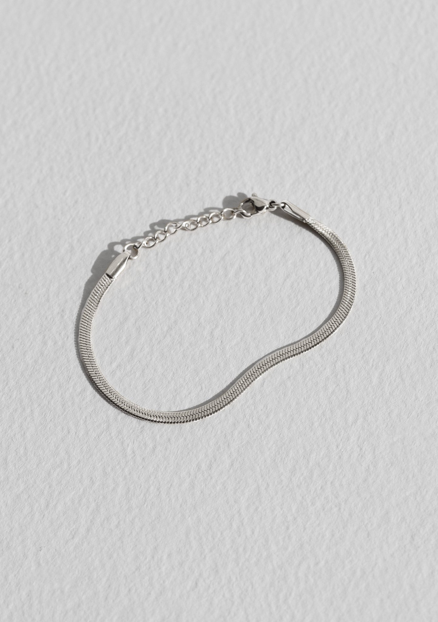 Sphinx 3mm Snake Chain Bracelet - Silver