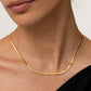Sphinx 3mm Snake Chain Necklace - Gold