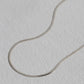 Sphinx 3mm Snake Chain Necklace - Silver
