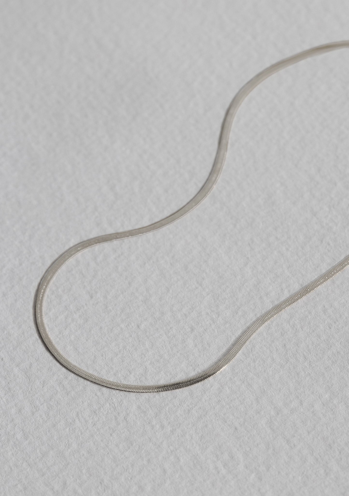 Sphinx 3mm Snake Chain Necklace - Silver