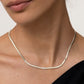 Sphinx 3mm Snake Chain Necklace - Silver