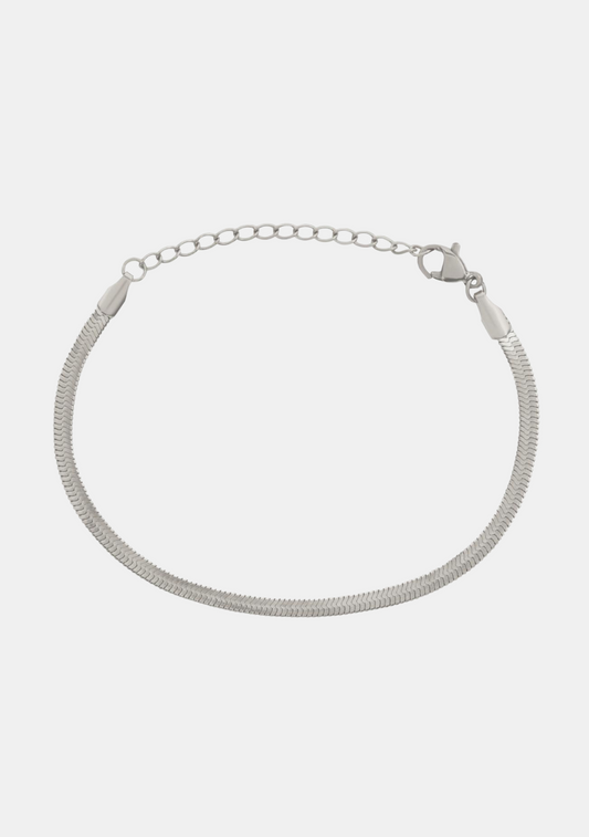 Sphinx 3mm Snake Chain Bracelet - Silver