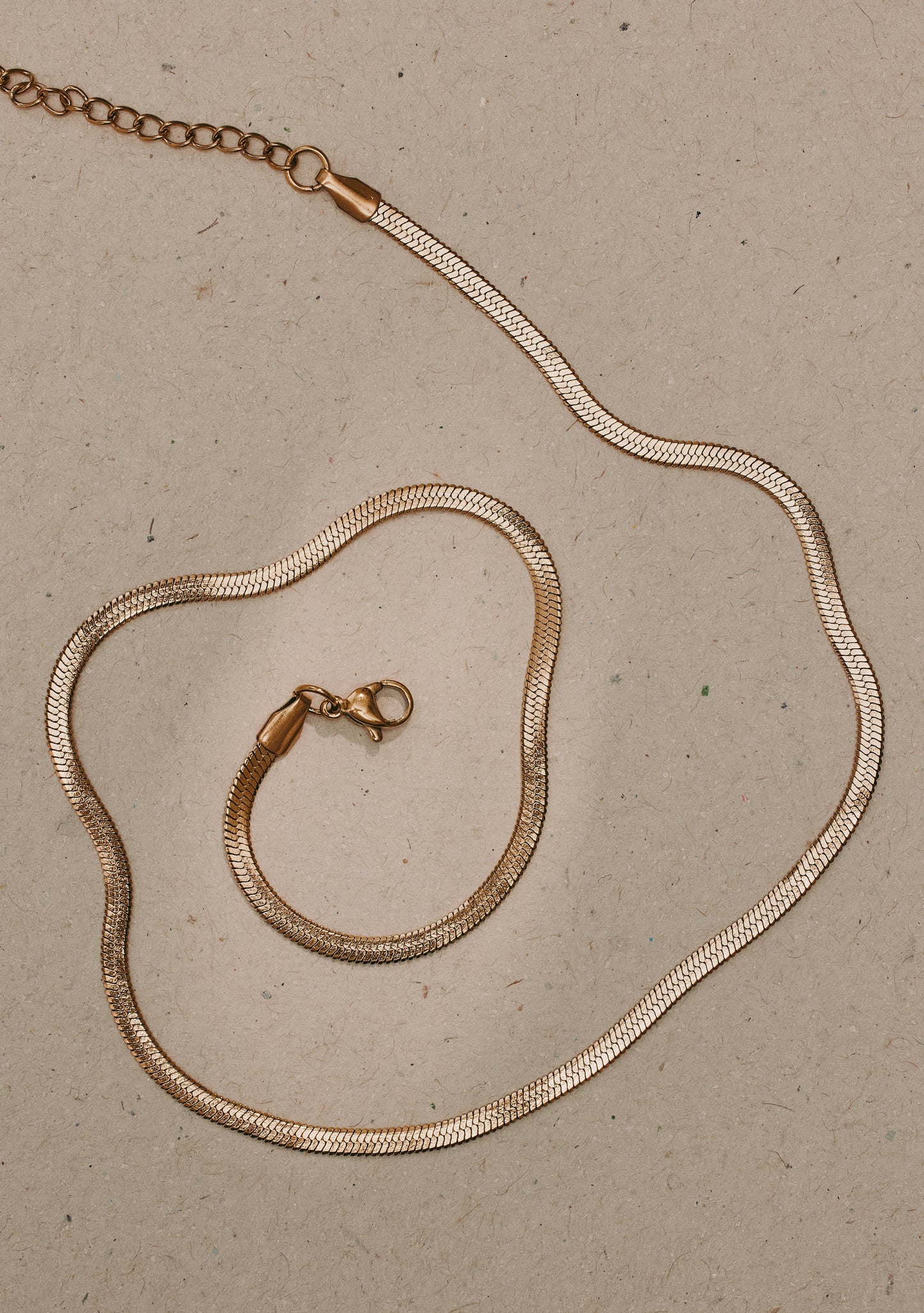 Sphinx 3mm Snake Chain Necklace - Gold