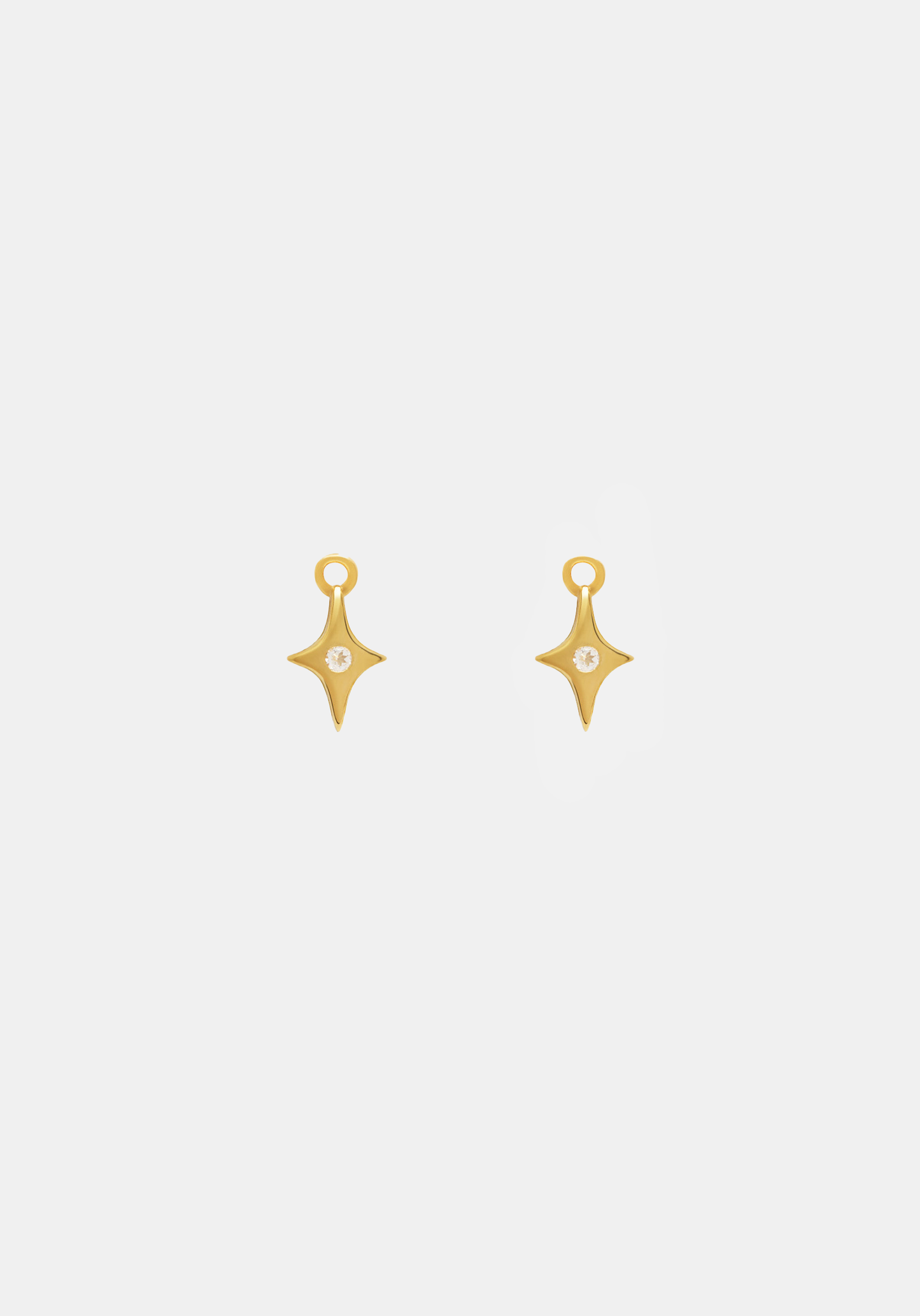 Starburst Charms - Pair - Gold