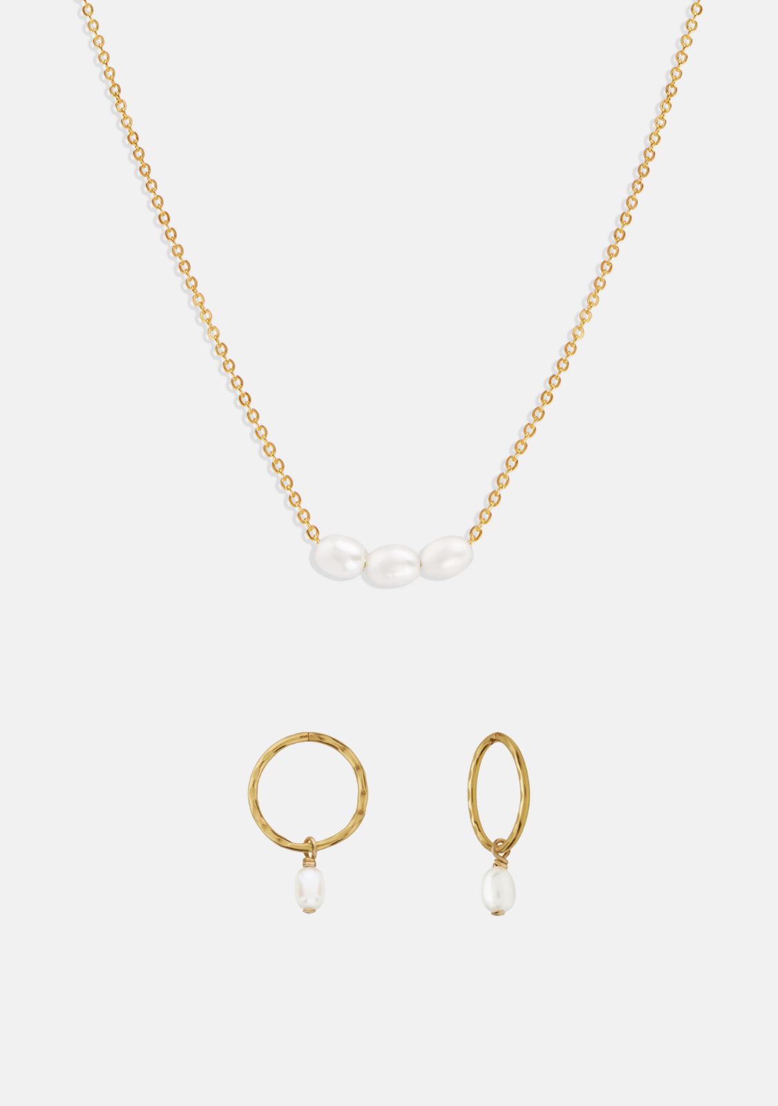 The Mini Pearl Duo Set - Gold