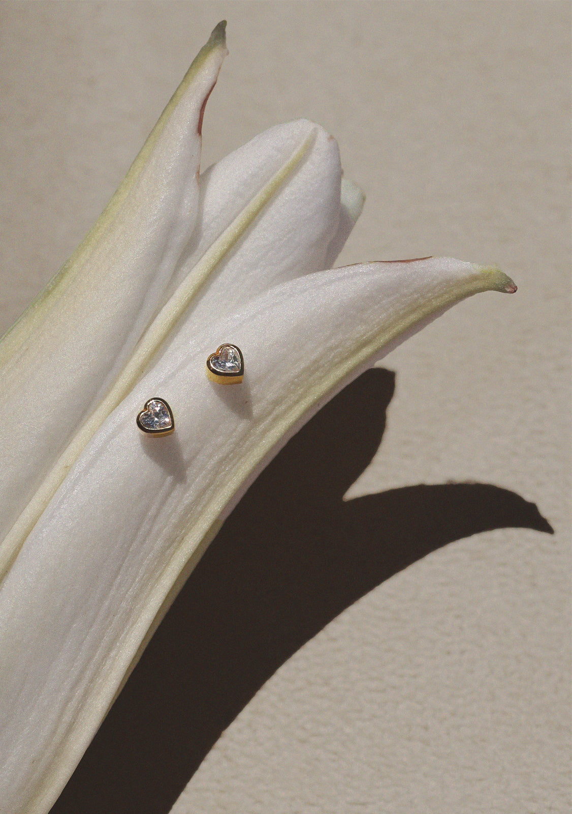 True Love Flat Back Studs - Gold