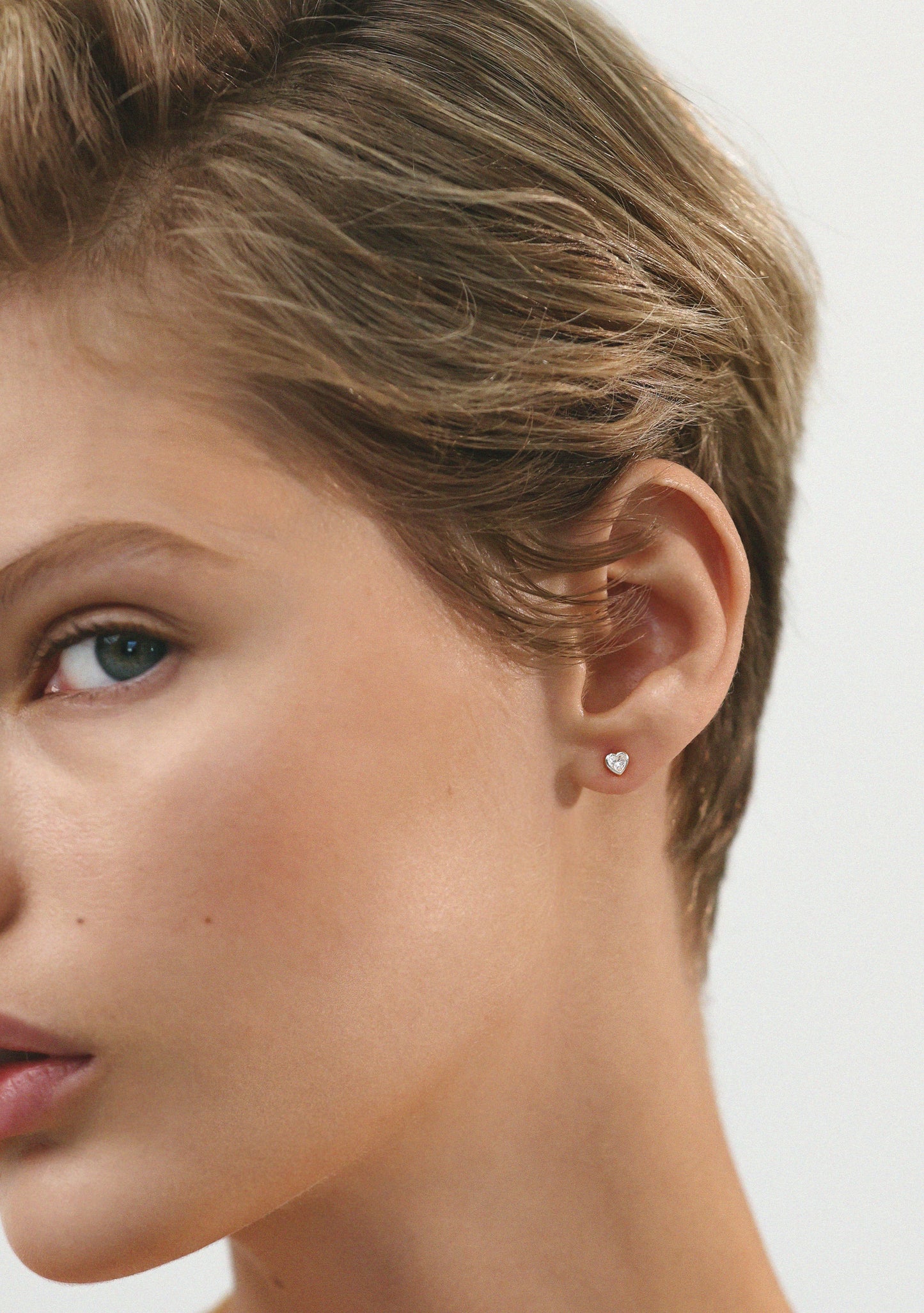 True Love Flat Back Stud - Single - Silver