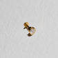 True Love Flat Back Stud - Single - Gold