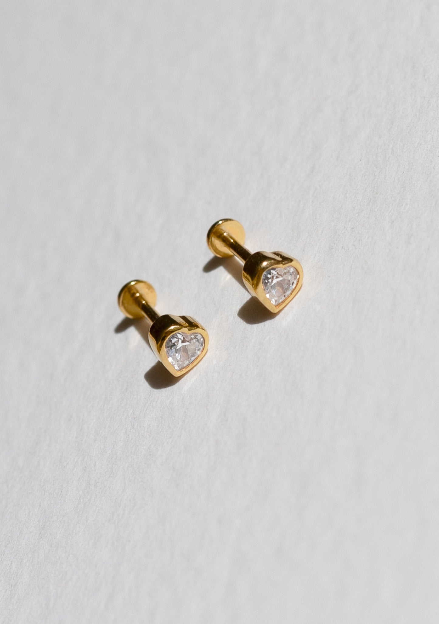 True Love Flat Back Studs - Gold