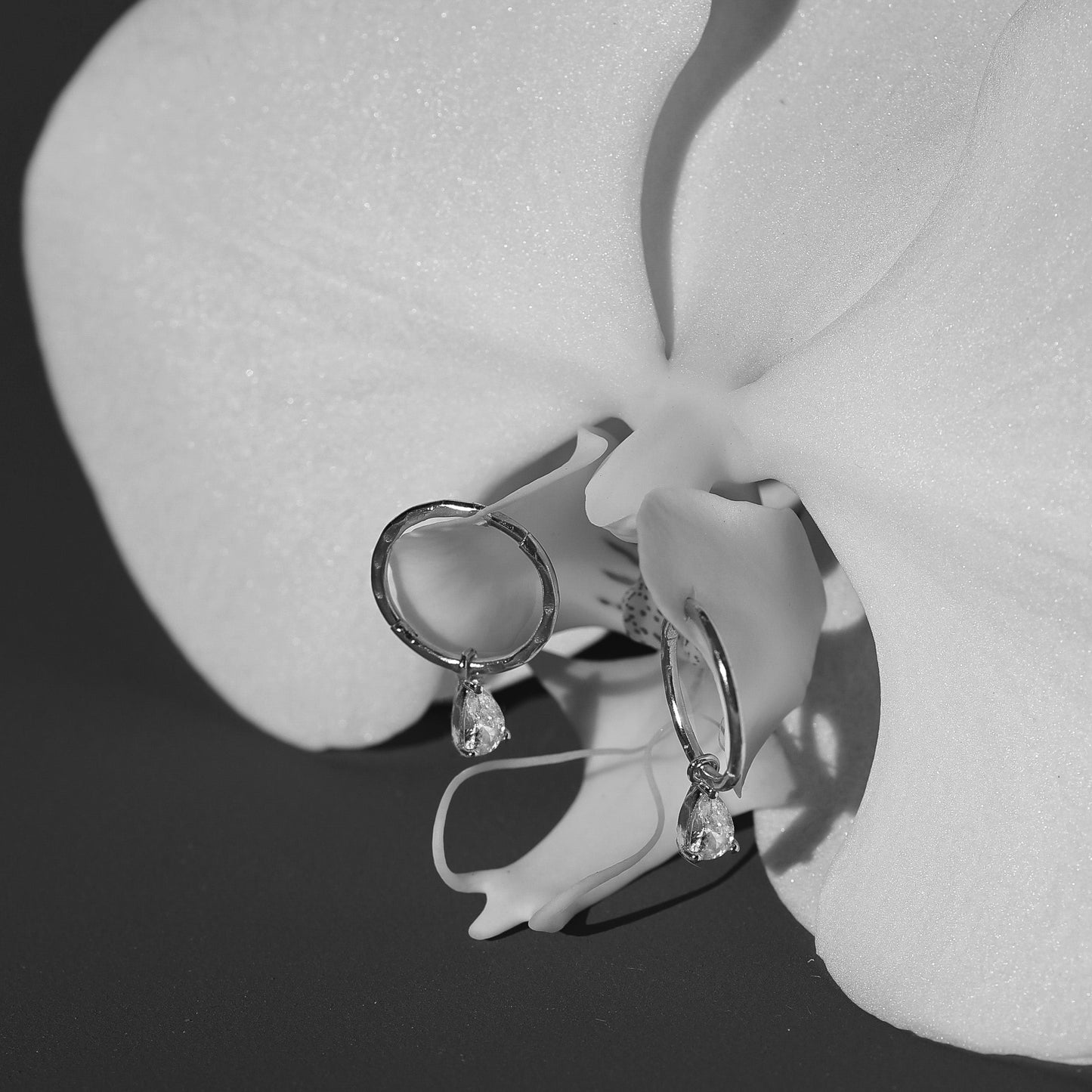 Valentine Mini Hoops - Silver