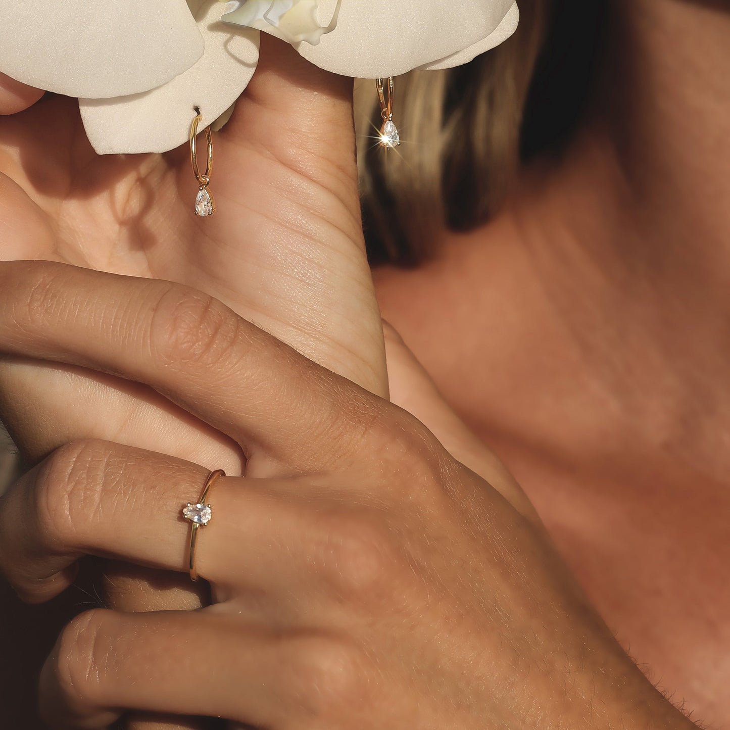 Valentine Mini Hoops - Silver