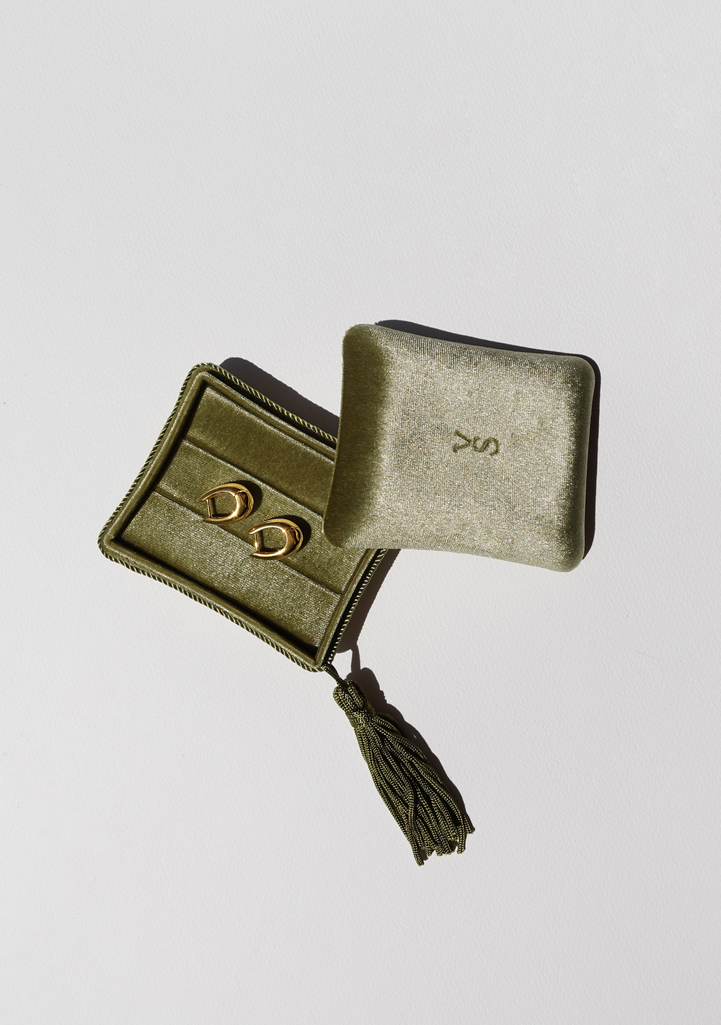 Velvet Jewellery Box - Pistachio