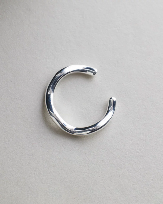 Vera Wave Ear Cuff - Silver
