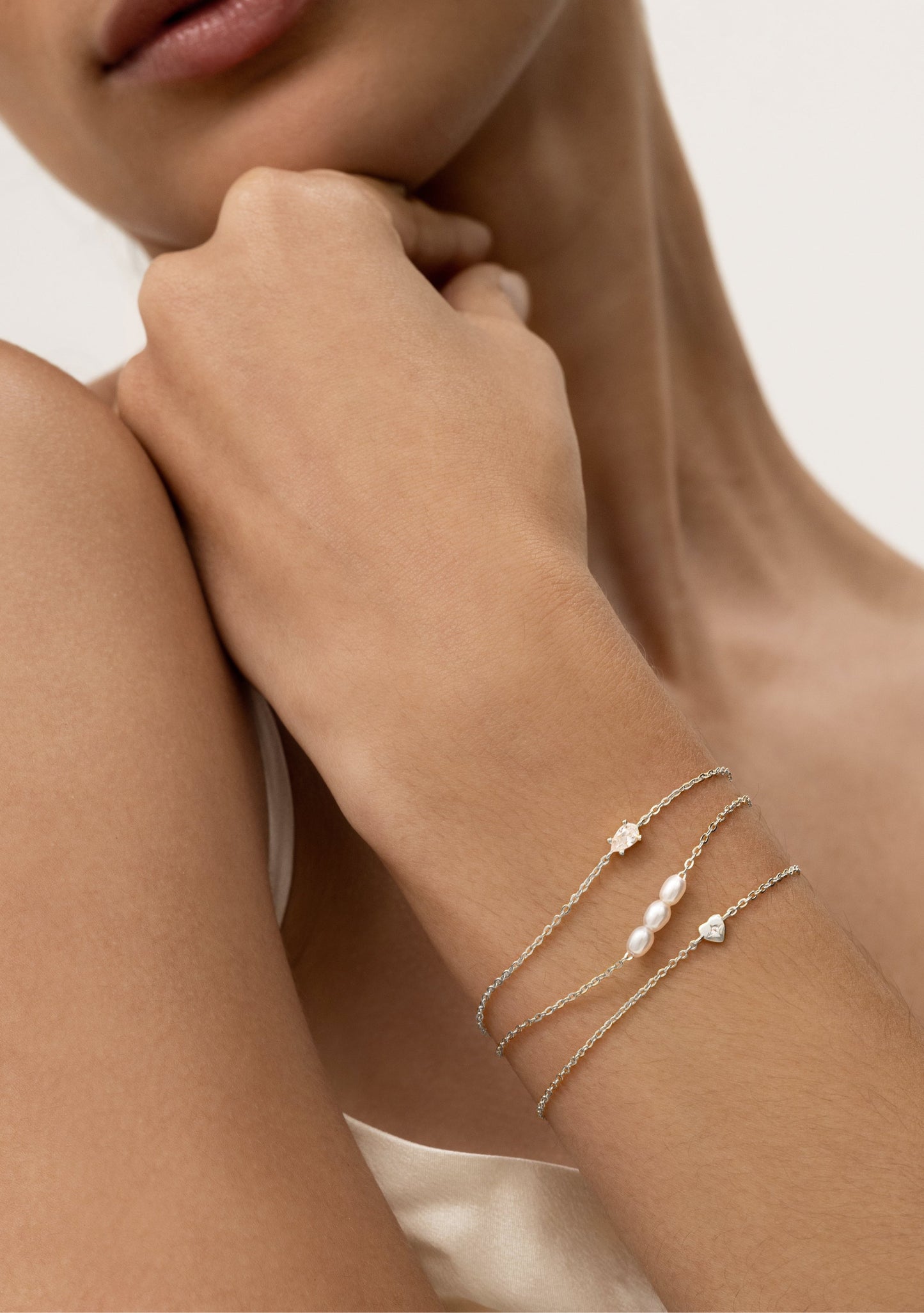 Mini Heart Bracelet - Silver