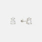 Valentine Flat Back Studs - Silver