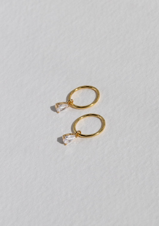 Valentine Mini Hoops - Gold