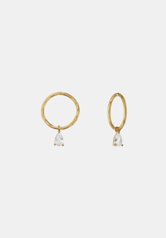 Valentine Mini Hoops - Gold