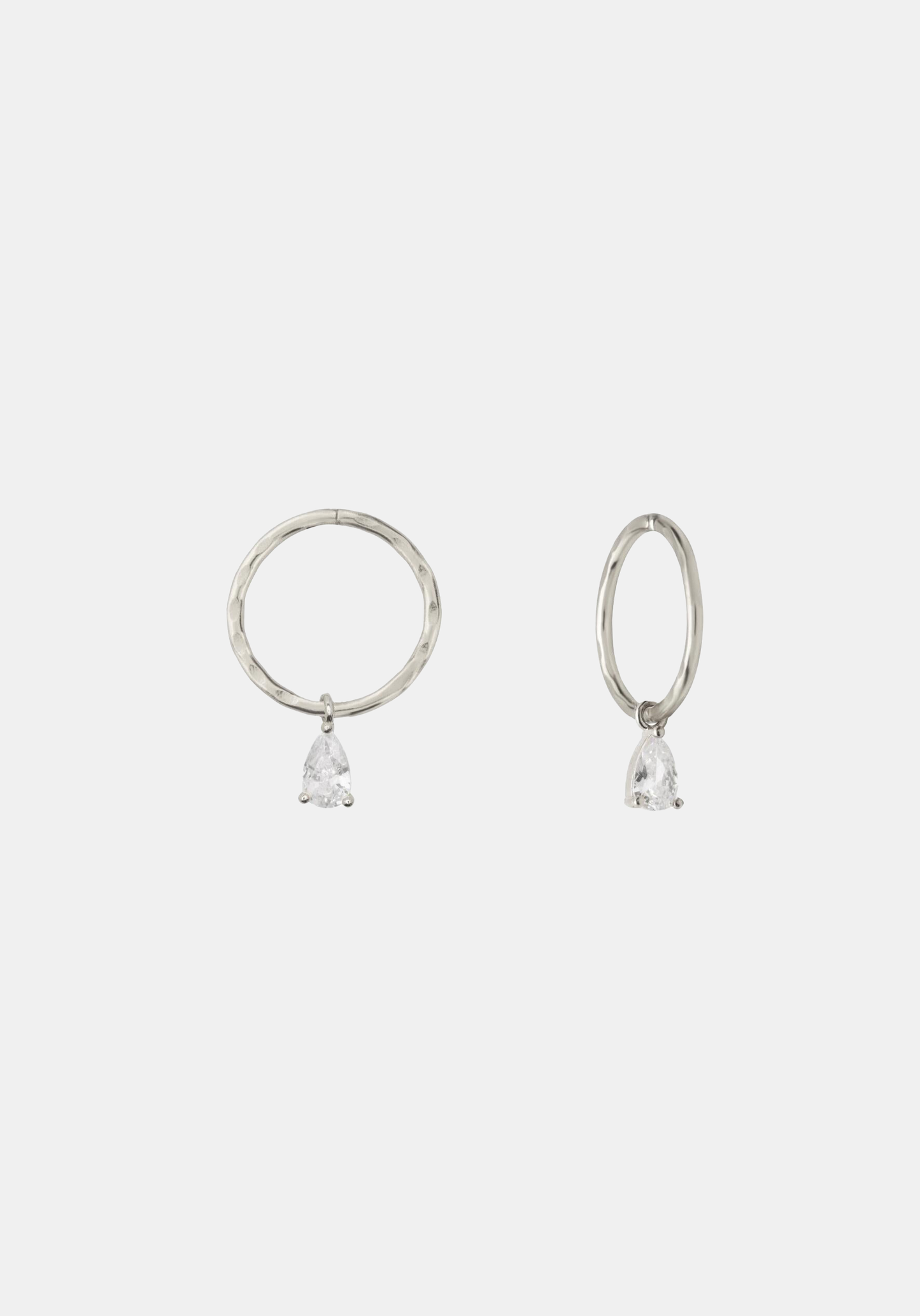 Valentine Mini Hoops - Silver