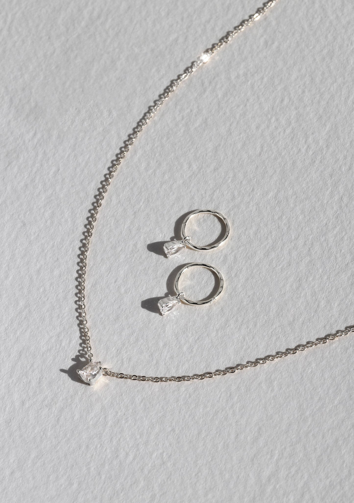 Valentine Mini Hoops - Silver