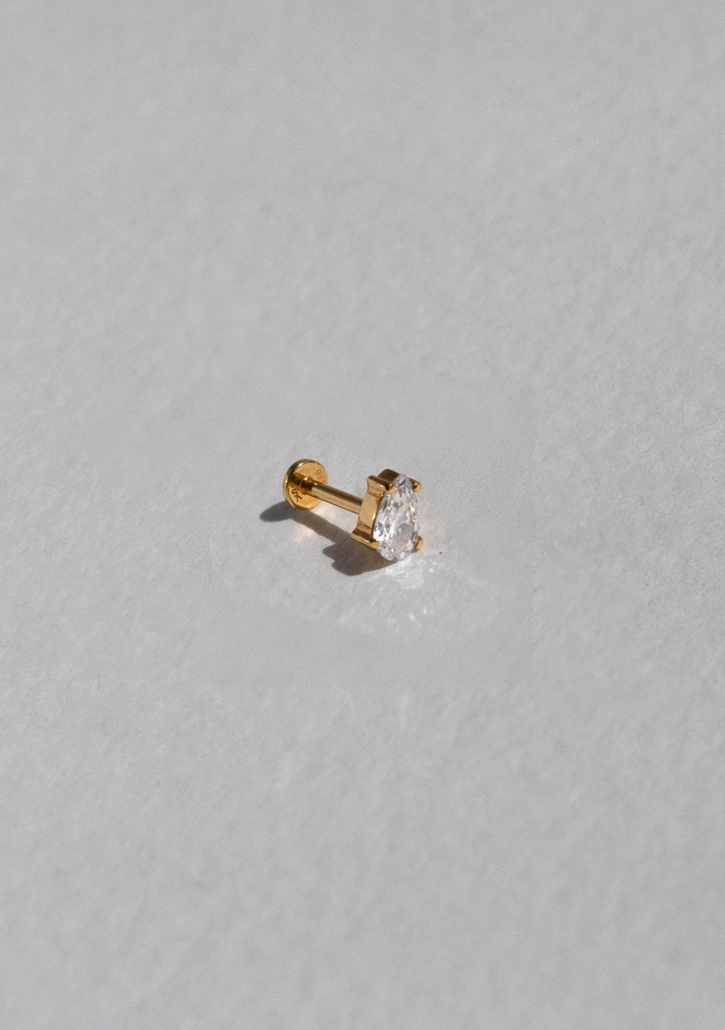 Valentine Flat Back Stud - Single - Gold