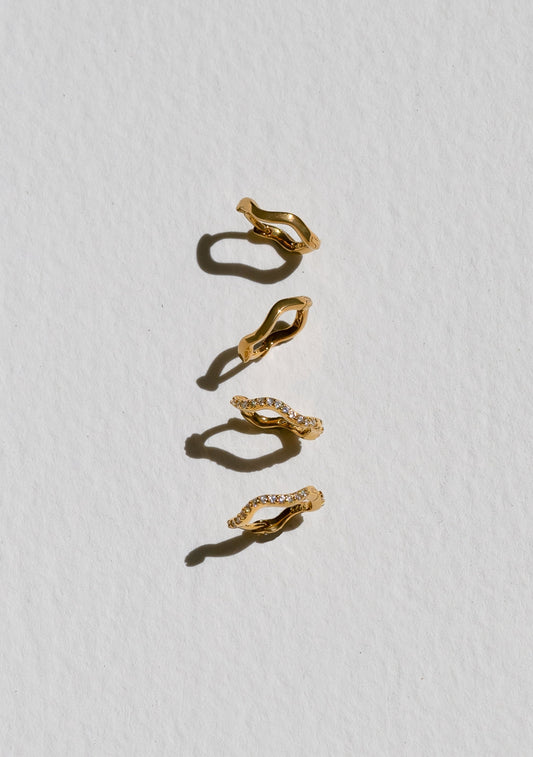 The Vera + Luna Wave Set - Gold