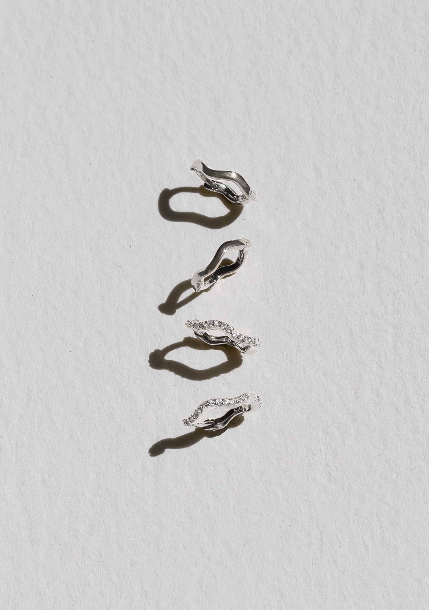 The Vera + Luna Wave Set - Silver