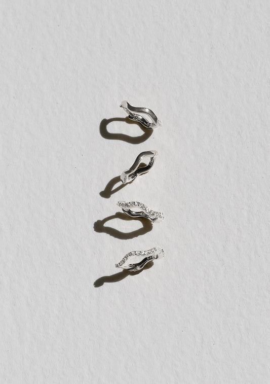 The Vera + Luna Wave Set - Silver