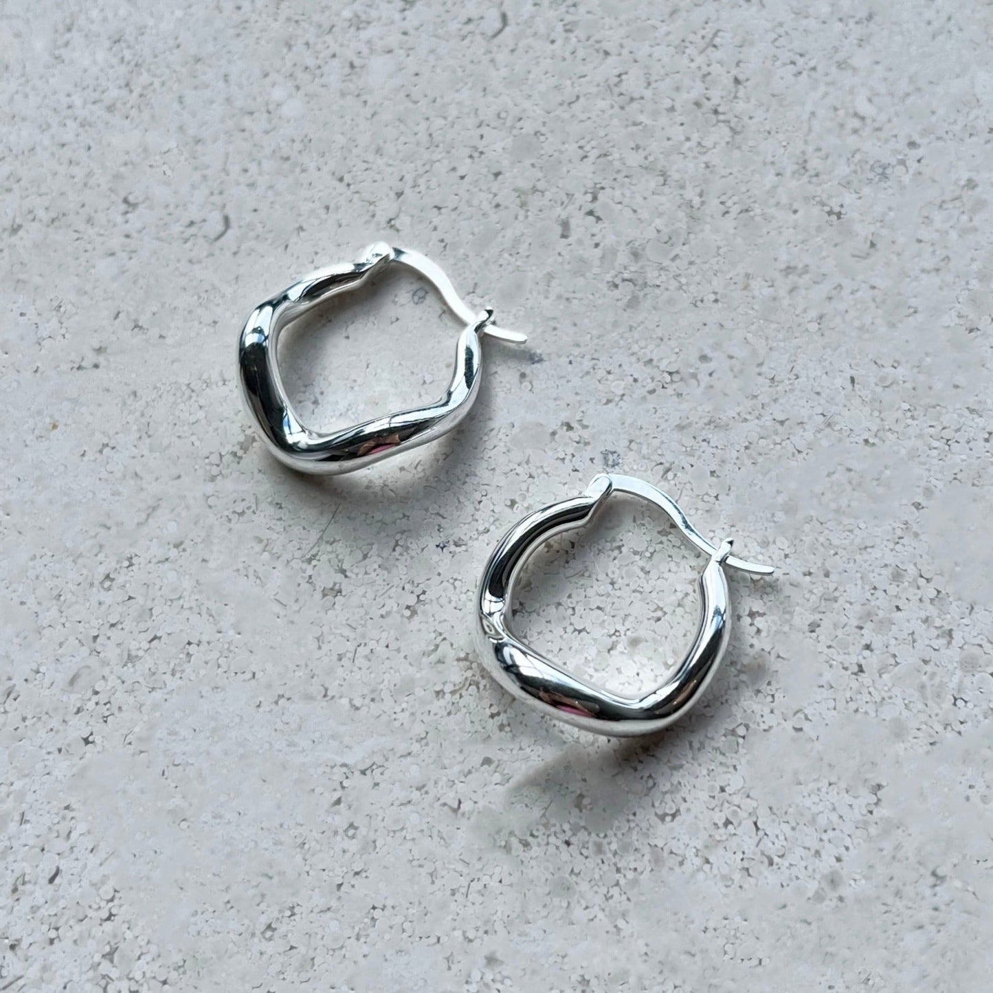 Wabi Sabi Hoops - Silver