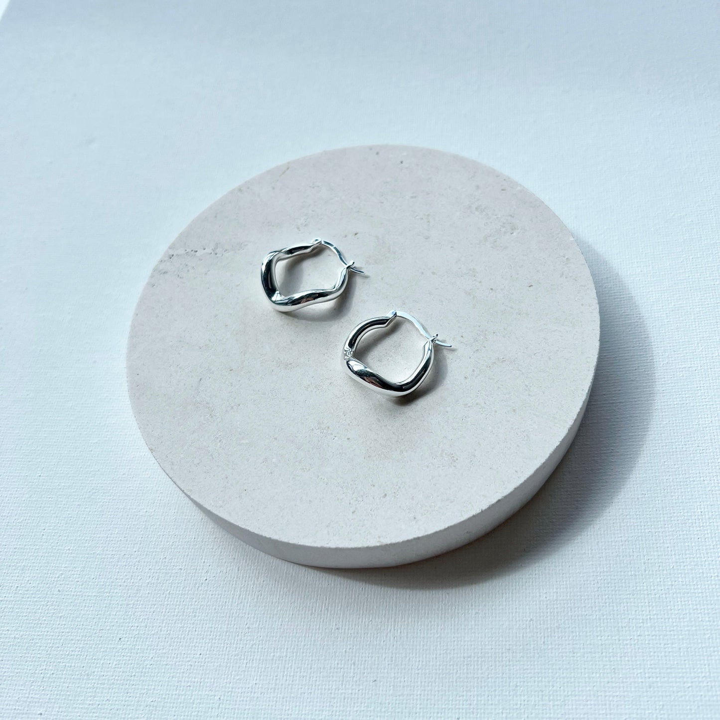 Wabi Sabi Hoops - Silver