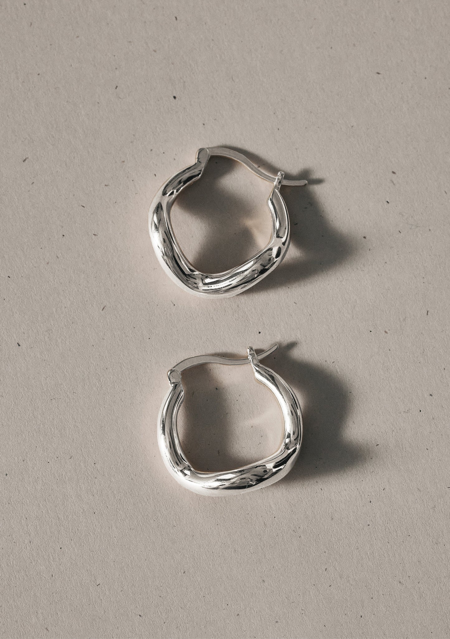 Wabi Sabi Hoops - Silver