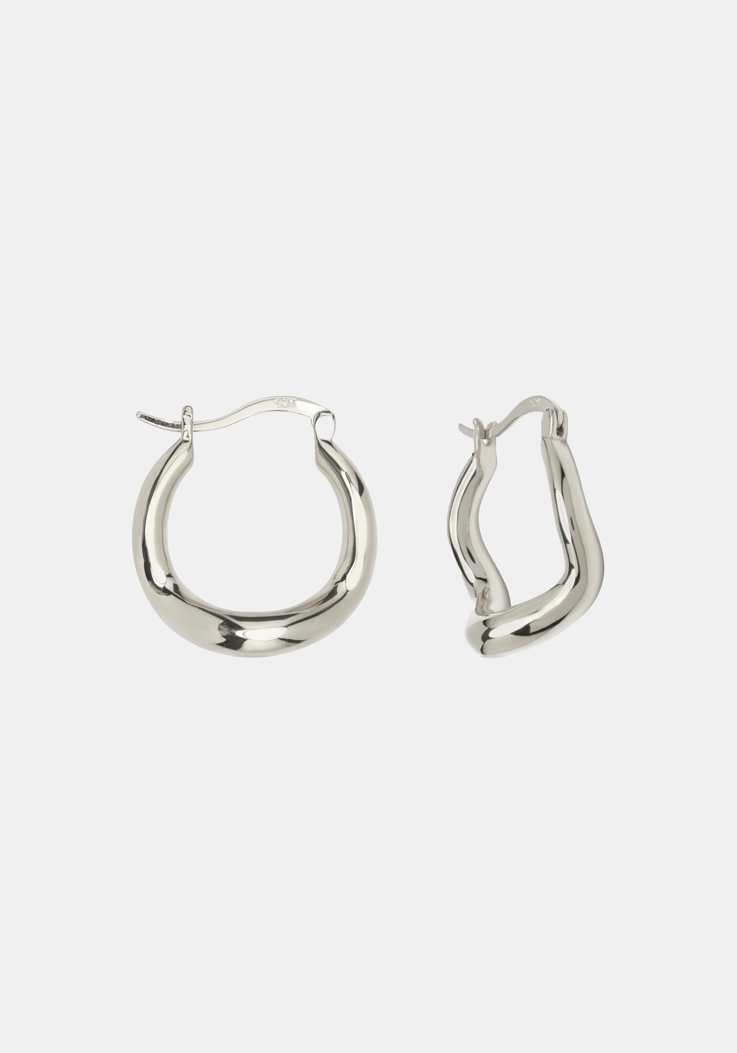 Wabi Sabi Hoops - Silver