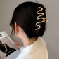 Wavy Hair Claw - Gold
