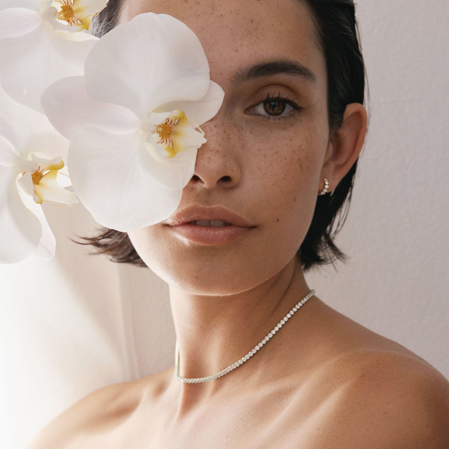 Aspen Tennis Necklace - Silver